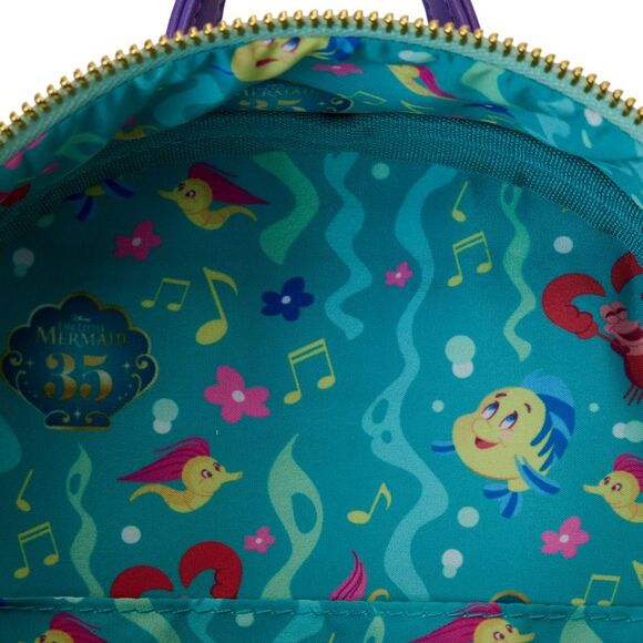 The Little Mermaid 35th Anniversary Life is the Bubbles Mini Backpack - Picture 6 of 6